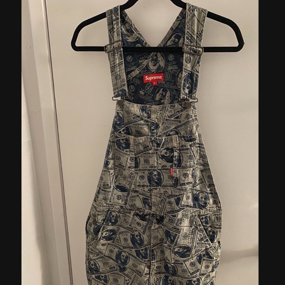 Blue Supreme money overalls